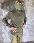 Армейская Кофта флисовая VOGEL карманы на рукавах Цвет оливковый S - изображение 5