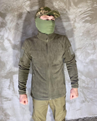 Армійська Кофта флісова VOGEL кишені на рукавах Колір оливковий L - зображення 4