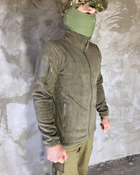 Армійська Кофта флісова VOGEL кишені на рукавах Колір оливковий L - зображення 7