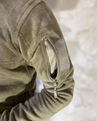 Армейская Кофта флисовая VOGEL карманы на рукавах Цвет оливковый L - изображение 10