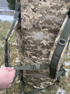 Баул 100 літрів армійський військовий ЗСУ тактичний сумка рюкзак з тканини кордура колір піксель 1749 - зображення 5