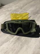 Тактичні окуляри олива з 3 лінзами, тактична маска, захисна маска, захисні окуляри олива, Revision - зображення 5