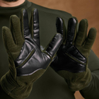 Тактичні рукавиці флісові Olive Size L - изображение 4