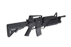 Штурмова страйкбольна гвинтівка з підствольним гранатометом Specna Arms M4 SA-G01 Black - зображення 9