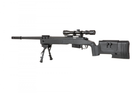 Снайперська гвинтівка Specna Arms SA-S03 Core with Scope and Bipod Black - зображення 8