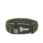 Браслет Dozen Tactical Paracord Bracelet - 5 in 1 Колір Olive - изображение 1