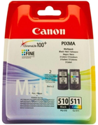 Набiр картриджiв Canon PG-510 / CL-511 Multi Pack Black+Color (2970B010) - зображення 1