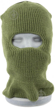 Балаклава термоактивна зимова тактична One size Олива Mil-Tec KOPFHAUBE BALACLAVA POLYACRYL OFFEN OLIV (12111001)