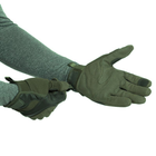 Сенсорні рукавички тактичні військові-армійські Military Rangers повнопалі із захистом кістяшок, бойові, із закритими пальцями XL Оливковий BC-9877 - зображення 2