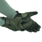 Сенсорні рукавички тактичні військові-армійські Military Rangers повнопалі із захистом кістяшок, бойові, із закритими пальцями XL Оливковий BC-9876 - зображення 3