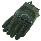 Сенсорні рукавички тактичні військові-армійські Military Rangers повнопалі із захистом кістяшок, бойові, із закритими пальцями XL Оливковий BC-9876 - зображення 5