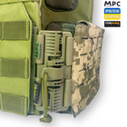 Камербанд тактический под баллистические пластины с пряжкой быстрого сброса и системой Молли MPC Модель 9 Зеленый пиксель - изображение 4