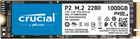 Dysk SSD Crucial P2 NVMe 1TB M.2 PCIe 3.0 x4 3D NAND QLC (CT1000P2SSD8)