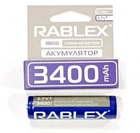 Акумулятор RABLEX 18650 3,7V 3400mAh(із захистом)