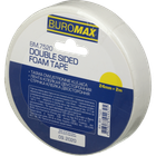 Клейкая лента двухсторонняя на пенной основе Buromax 24мм 2м 1шт (BM.7520)