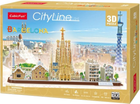 3D-пазл CubicFun City Line Barcelona (MC256h) (6944588202569) - зображення 1