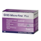Иглы 5 мм для шприц-ручек инсулиновых – BD Micro-Fine Plus 31G 100 шт. - изображение 1