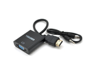 Конвертер VEGGIEG H-V2B HDMI (папа) на VGA(мама) + Audio, 25cm, Black, Пакет
