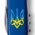 Нож складной швейцарский 91 мм/12 функций Victorinox SPARTAN UKRAINE Синий/Трезубец готический сине-желтый - изображение 3
