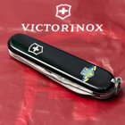 Нож складной швейцарский 91 мм/12 функций Victorinox SPARTAN UKRAINE Черный/Трезубец ЗСУ белый - изображение 2