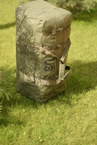 Большой военный тактический баул сумка тактическая US 130 литров цвет олива для передислокации ЗСУ - изображение 3