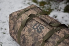 Армейский военный тактический баул сумка тактическая US 130 литров цвет пиксель для передислокации - изображение 5
