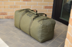 Большой военный тактический баул сумка тактическая US 130 литров цвет хаки для передислокации - изображение 8