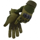 Рукавички Повнопалі Тактичні / Військові із Закритими Пальцями Зелені (Олива) (XL) - зображення 3