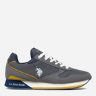 Buty sportowe męskie na platformie do kostki U.S. Polo Assn NOBIL003M-AYH1 44 28.5 cm Szare (8055197239261)