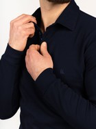 Koszulka polo męska z długim rękawem Vela Blu V22012N-663 L Granatowa (2000381900058) - obraz 3