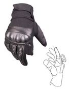 Перчатки тактические кожаные полнопалые Mil-tec с защитой черные (112504402_2XL) размер 2XL - изображение 3