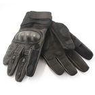 Перчатки тактические кожаные полнопалые Mil-tec с защитой черные (112504402_2XL) размер 2XL - изображение 4