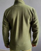 Комплект военная футболка с длинным рукавом + тактическая флисовая кофта (удлиненная) Cedra Military S Оливковый + Пиксель - изображение 8