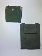 Комплект військова футболка з довгим рукавом + військовий гольф (водолазка) з начосом Cedra Military L Оливковий + Темно-сірий + Піксель - зображення 1
