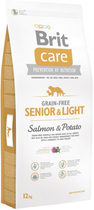 Сухий корм для літніх собак всіх порід Brit Care GF Senior & Light Salmon & Potato 12 кг (8595602510269)