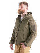 Куртка зимова тактична Eagle Soft Shell WJ-17 із флісом Green Olive 5XL - зображення 2