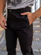 Тактические брюки утепленные Eagle PA-01 Soft Shell на флисе Black M - изображение 5
