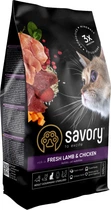 Корм для котов Savory Adult Cat Sterilised Fresh Lamb and Chicken