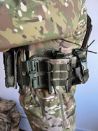 Плитоноска з швидким скидом темний мультикам, військовий з підсумками, турецька камуфляжна ASDAG 5452 - зображення 4