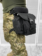 Сумка тактическая поясная Patrol Carabiner Bag Black Elite