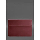 Кожаный чехол-конверт на магнитах для MacBook 14 Бордовый Crazy Horse 4422510