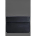 Кожаный чехол-конверт на магнитах для MacBook 15-16 дюйм Синий Crazy Horse 4422465