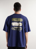 T-shirt męski luźny Fila FAM0140-50016 L Niebieski (4064556333988) - obraz 2