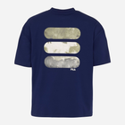 T-shirt męski luźny Fila FAM0140-50016 M Niebieski (4064556333995) - obraz 7