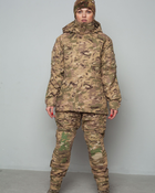 Женская военная форма. Штурмовые штаны + куртка UATAC Gen 5.2 (3XL) Мультикам STEPPE (Степь) - изображение 1