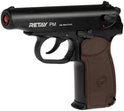 Пістолет стартовий Retay PM пістолет Макарова сигнально-шумовий пугач під холостий чорний патрон (AK1932120B) - зображення 3