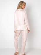 Piżama (koszula + spodnie) Aruelle Brie piżama długa XXL Różowo/Biała (5904541437156) - obraz 3