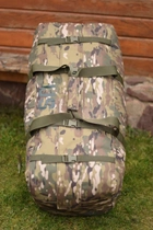 Тактична сумка баул US 120 л велика військова армійська колір мультикам для речей для ЗСУ - зображення 4