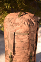 Тактичний баул 120 літрів армійський військовий для ЗСУ сумка рюкзак похідний для речей колір койот мультикам - зображення 5