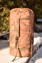 Тактичний баул 120 літрів армійський військовий для ЗСУ сумка рюкзак похідний для речей колір койот мультикам - зображення 6